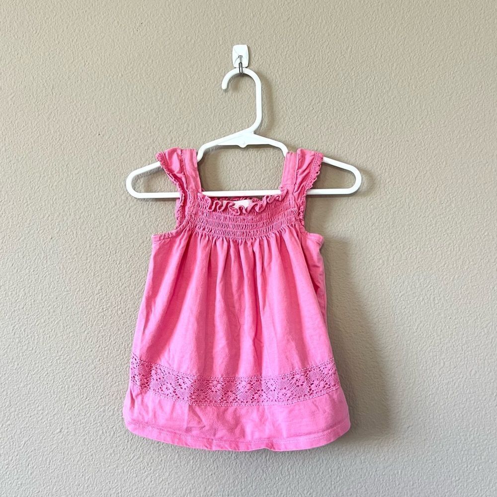 Janie and Jack Pink Ruffle Top